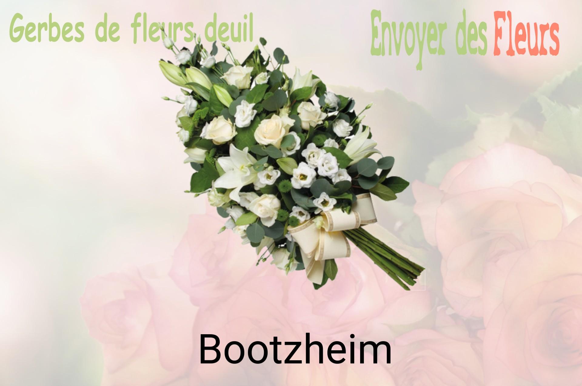 Gerbe de fleurs de deuil livrée à Bootzheim
